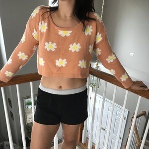 Cropped Crewneck Sweater